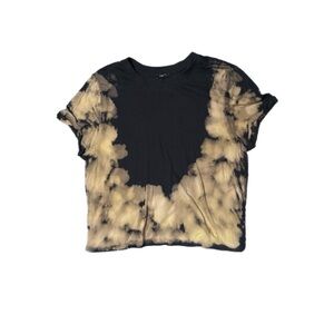 Black and Tan Tie-Dye Short Sleeve Tee